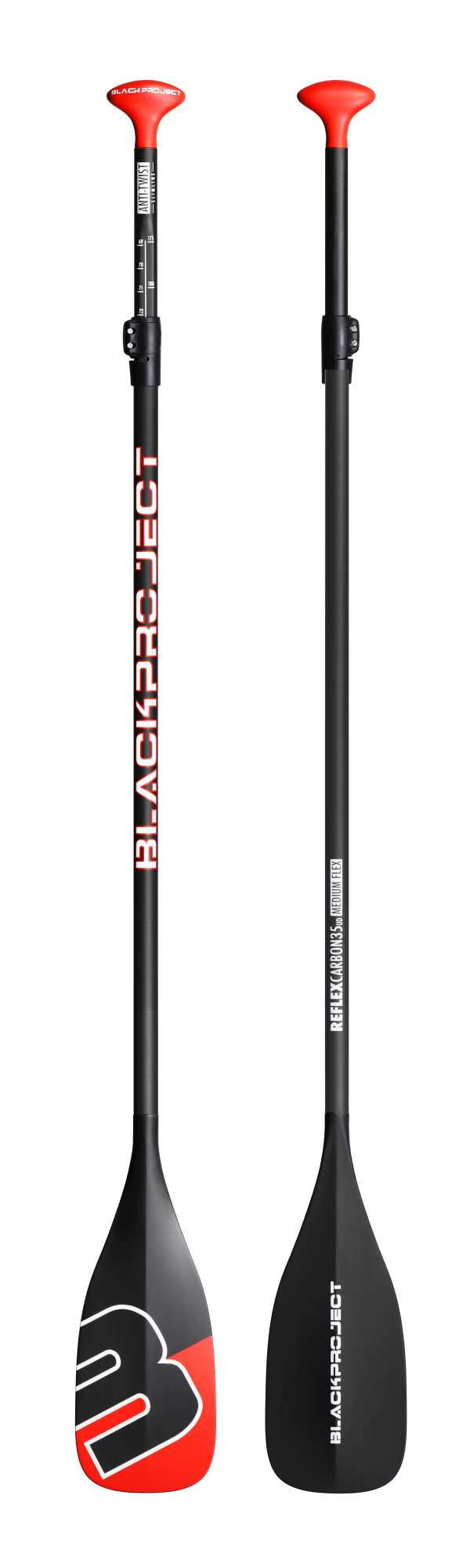 Black Project paddle Pure 35 verstelbaar slim shaft, bladmaat S