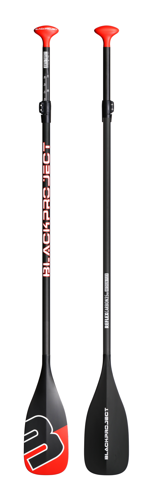 Black Project paddle Pure 35 verstelbaar slim shaft, bladmaat M