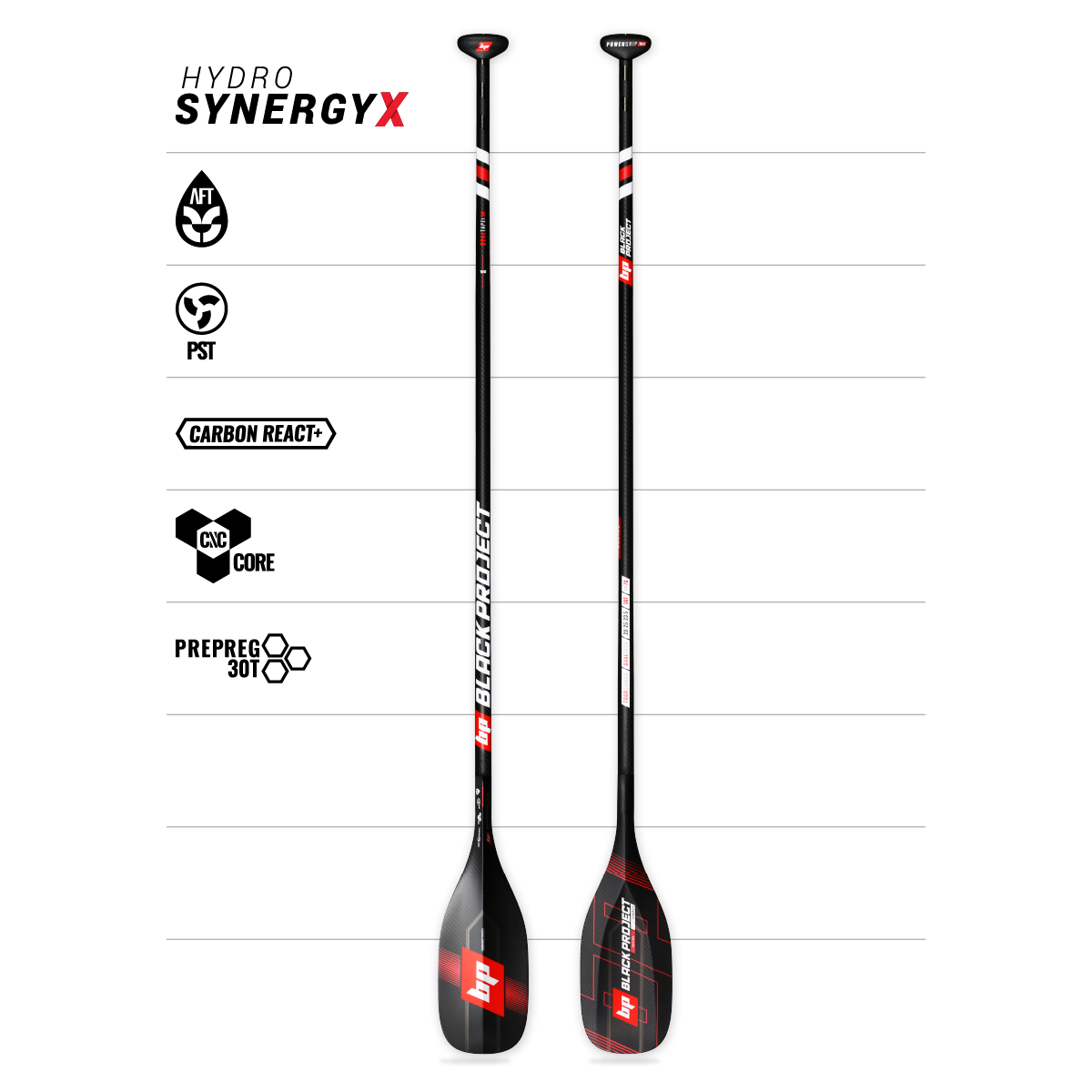 Black Project SUP - Hydro SynergyX - Medium - OT65 - 165